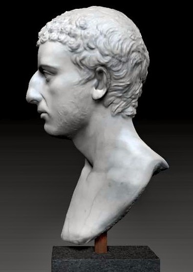 Busto de mármol en un museo de Copenhague que según Robert Eisler podría representar a Flavio Josefo