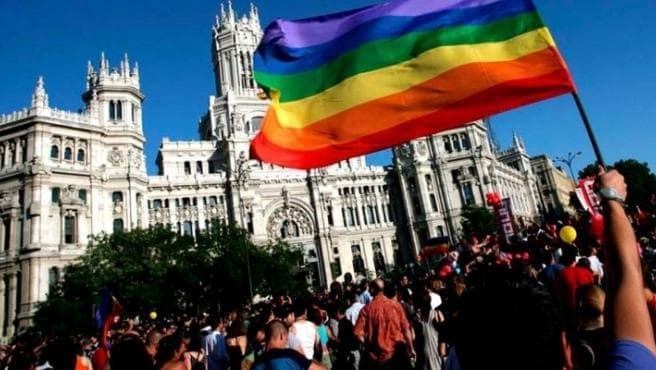 Bandera LGTB en Madrid