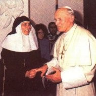 Madre María de la Purísima de la Cruz y Juan Pablo II