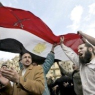 Manifestantes en Egipto
