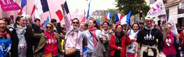 Una de las Manifestaciones Para Todos (Manif Pour Tous) vuelve a llenar París
