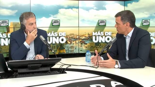 Carlos Alsina entrevista a Pedro Sánchez.