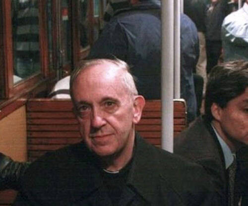 Papa en el metro