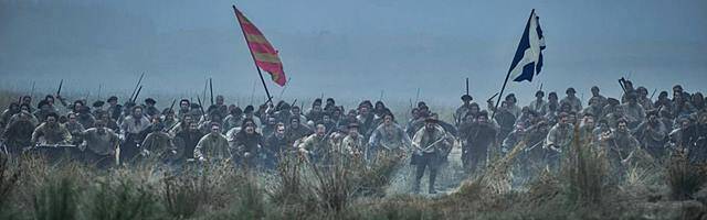La batalla de Culloden, el 16 de abril de 1746, representada en la serie 'Outlander' (2014 hasta la actualidad). Fue la última oportunidad de los jacobitas de conquistar el trono de Inglaterra y Escocia.