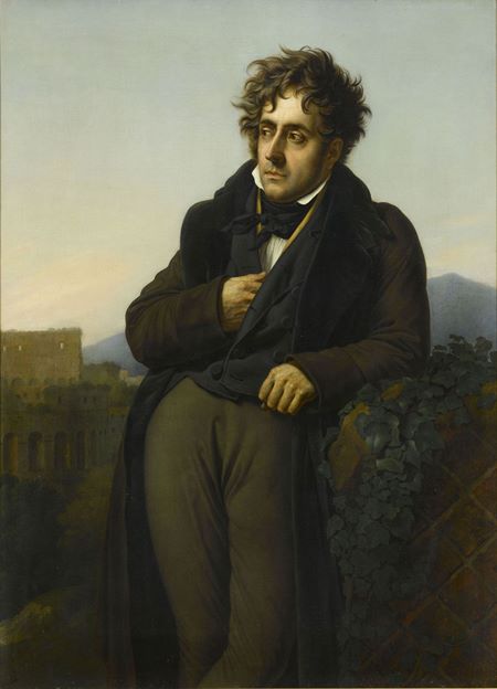 El vizconde François-René de Chateaubriand (1768-1848), autor de 'El genio del cristianismo', en un retrato de 1808 de Anne-Louis Girodet de Roussy-Trioson. 