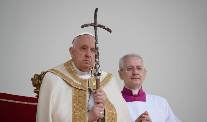 El Papa Francisco presidió la misa en la plaza de San Marcos, en Venecia / Vatican Media.