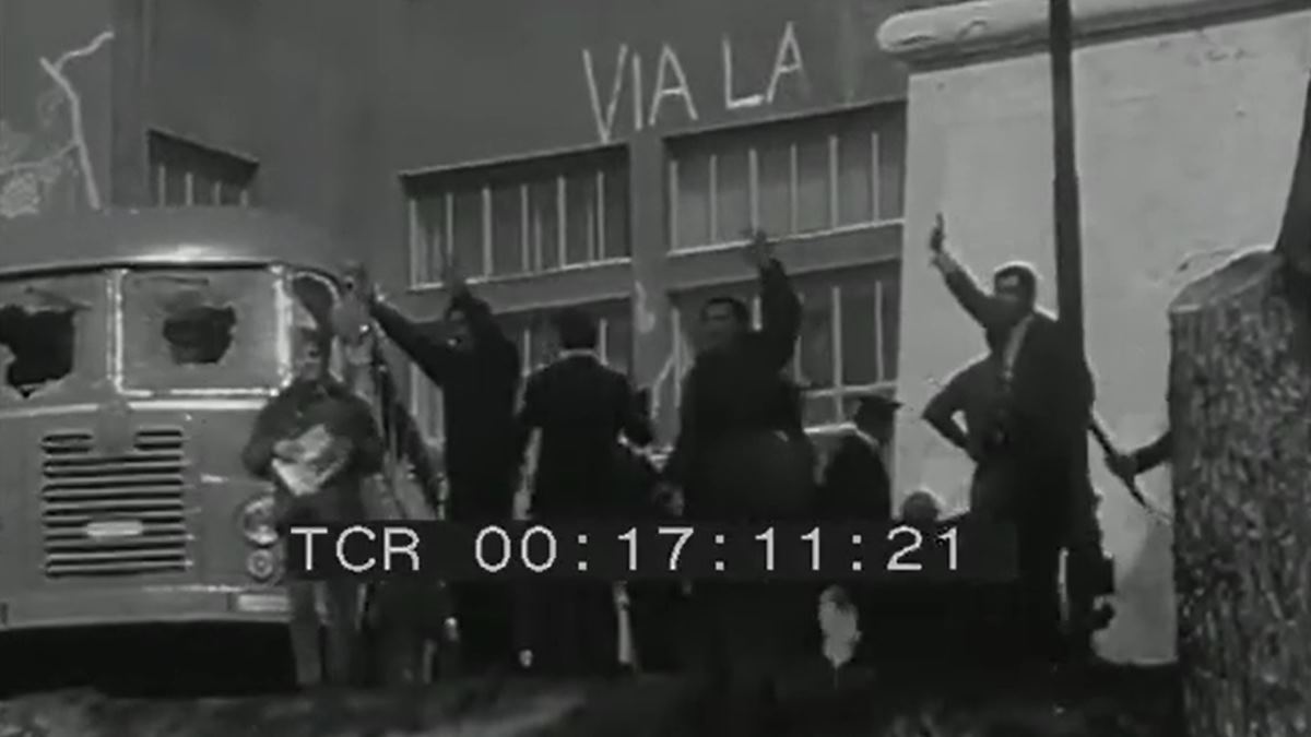 Roma, marzo de 1968, incidentes en la Facultad de Arquitectura. 