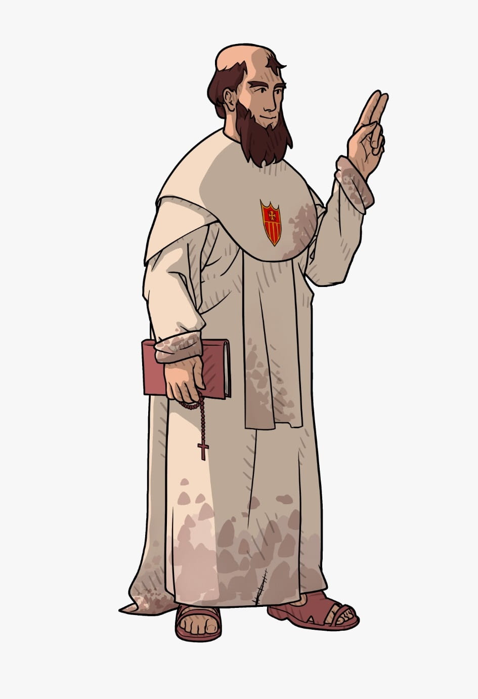 Fray Bartolomé de Olmedo, misionero mercedario, en el videojuego Plus Ultra Legado