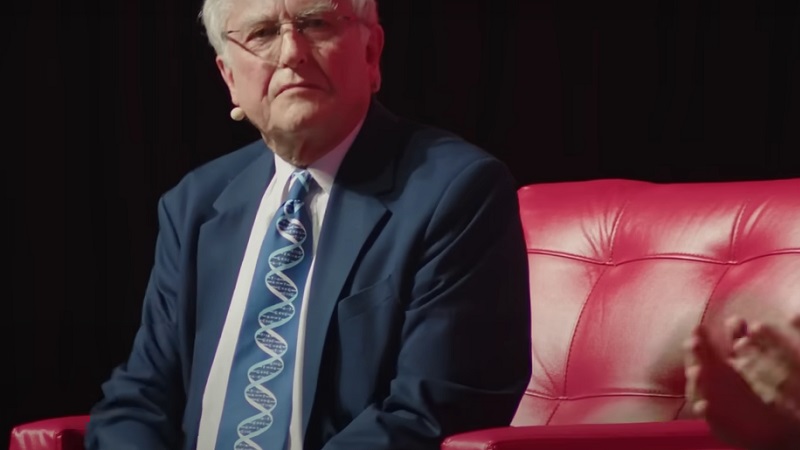 Richard Dawkins, que ya tiene 83 años, en el debate con Ayaan Hirsi Ali en Unherd
