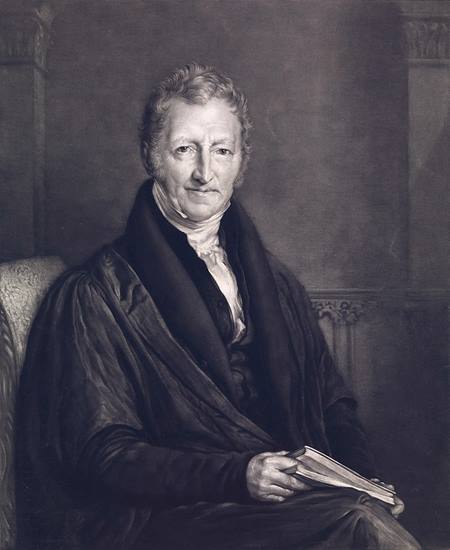 Thomas Malthus (1766-1834), economista y demógrafo, fue también clérigo anglicano.