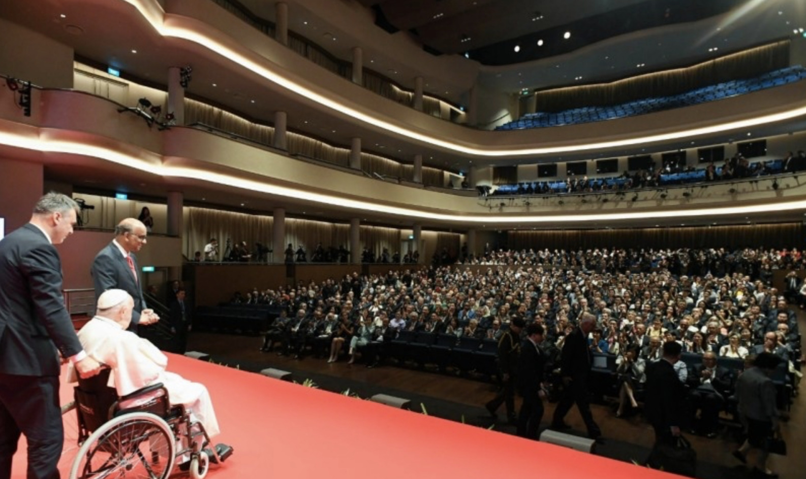 El Teatro del Centro Cultural de la Universidad Nacional de Singapur.