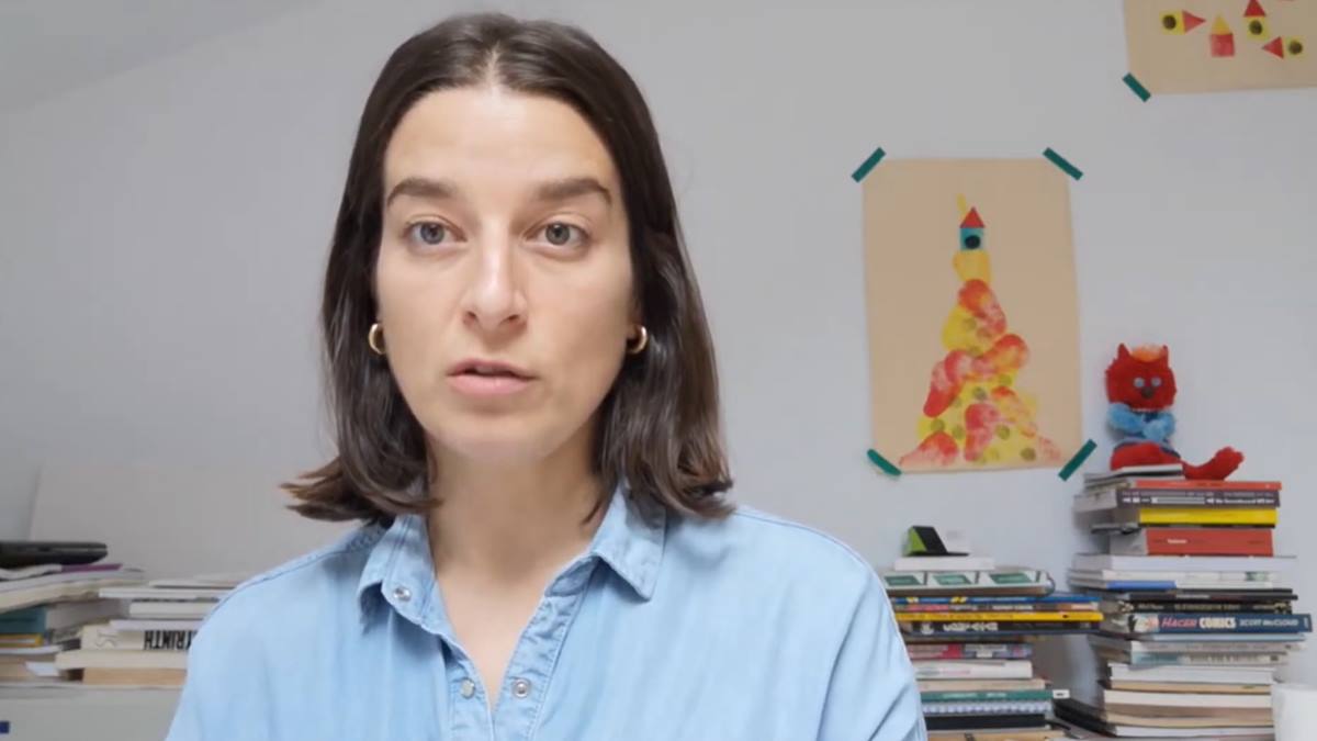 Bea Lema, galardonada con el Premio Nacional del Cómic 2024. Foto: captura Instituto Cervantes.