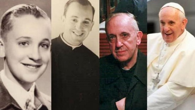 Distintas etapas en la vida de Jorge Mario Bergoglio, luego Papa Francisco