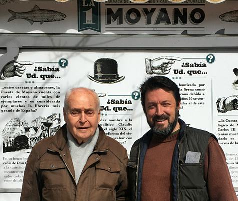 En los orígenes de Bookman: Miguel Ángel Blázquez, con Felipe Baeza Betancort.