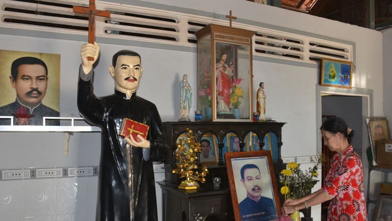 Un santuario al padre Diep, asesinado en 1946, muy venerado en Vietnam