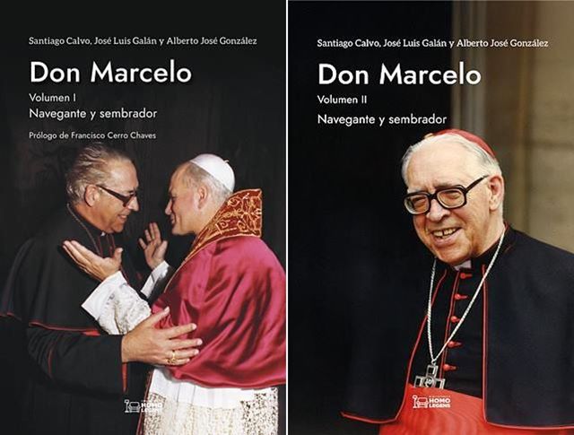 Los dos volúmenes de 'Don Marcelo. Navegante y sembrador'.