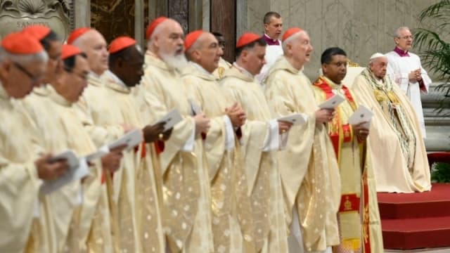 Francisco en la misa de la Inmaculada. 