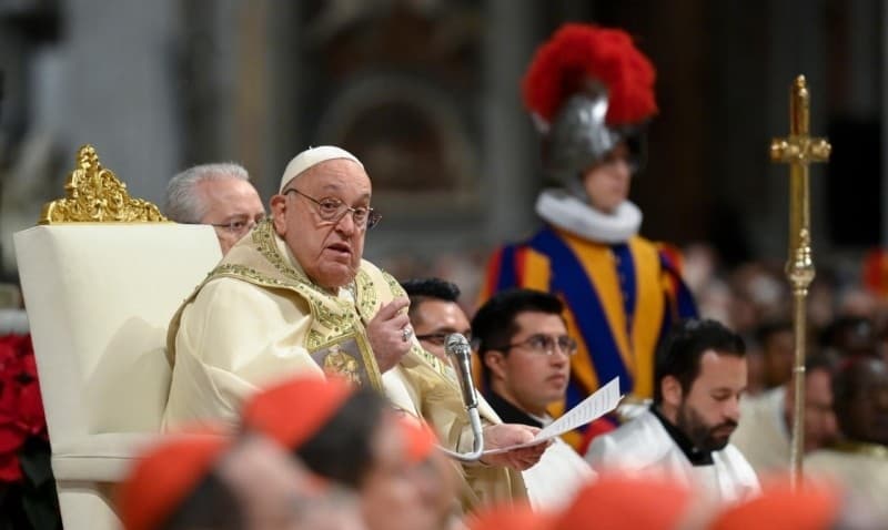 Francisco en la homilía de Nochebuena de 2024.