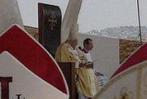 El Papa llama en Nazaret a la reconciliación de los cristianos y musulmanes