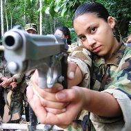 Una terrorista de las FARC