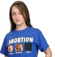 La camiseta contra el aborto