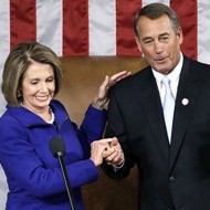 Nancy Pelosi y John Boehner