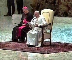 El Papa ha centrado la audiencia en la llegada de la Navidad