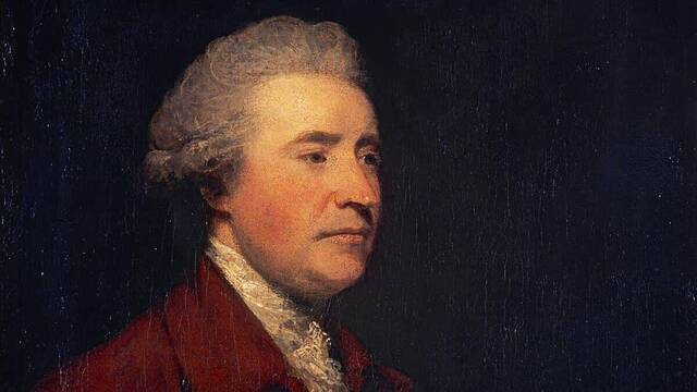 Retrato de Edmund Burke (1774), por  Joshua Reynolds.