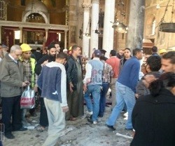 El atentado se ha producido en el acceso a la catedral copta
