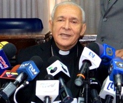 El obispo Diego Padrón habla en nombre de la Conferencia Episcopal Venezolana
