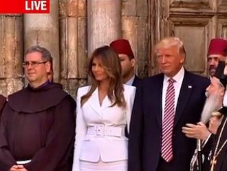 Trump visita el Santo Sepulcro en Jerusalén