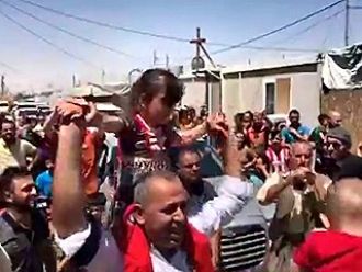 Irak: celebran una niña cristiana liberada