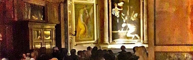El cuadro puede admirarse en la Capilla Cavalletti de la basílica de San Agustín, en Roma.