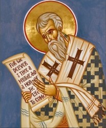San Cirilo de Jerusalén, obispo y doctor de la Iglesia.