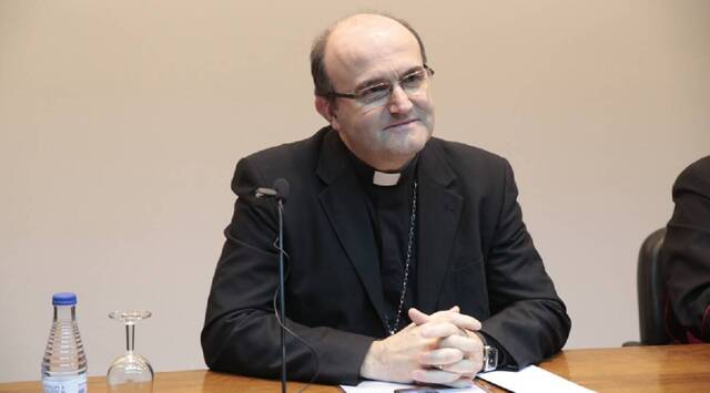 El obispo de San Sebastián impartió esta conferencia sobre el matrimonio en el seminario diocesano