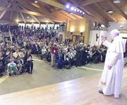 El Papa ha querido visitar este jueves la comunidad de Nomadelfia / Vatican Media
