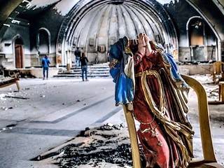 Una iglesia de Irak, antes y después