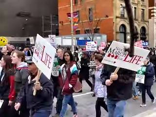 Ottawa, Marcha por la Vida: cámara rápida