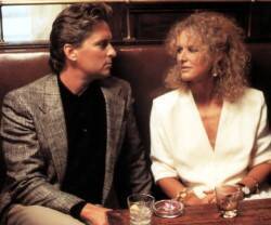 Michael Douglas y Glenn Close en 'Atracción fatal'.