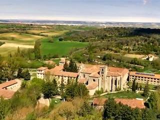 Un dron sobre la trapa de Cardeña