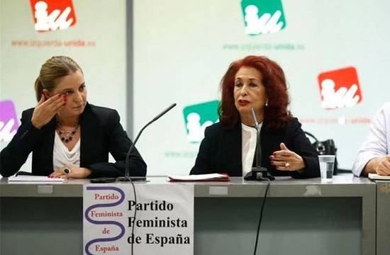 Izquierda Unida expulsa al Partido Feminista de Lidia Falcón por no aceptar los dogmas transgénero