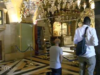 Ya hay peregrinos en el Santo Sepulcro