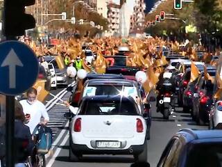 Gran caravana contra la ley Celaá