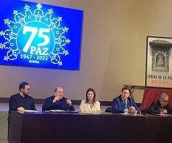 Presentación de la Jornada Mariológica de   2022 centrada en la Virgen de la Paz de Ronda... los organizadores con la alcaldesa... que está más pendiente del Orgullo Gay, según su Twitter