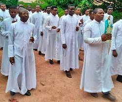 Seminaristas de la diócesis de Jos, en Nigeria.