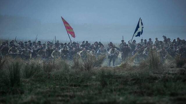 La batalla de Culloden, el 16 de abril de 1746, representada en la serie 'Outlander' (2014 hasta la actualidad). Fue la última oportunidad de los jacobitas de conquistar el trono de Inglaterra y Escocia.