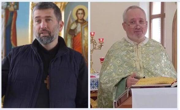 Ivan Levytskyi y Bohdan Geleta, dos sacerdotes católicos de Berdiansk, cumplen 18 meses presos de los rusos, quizá en un campo de trabajo en Donetsk