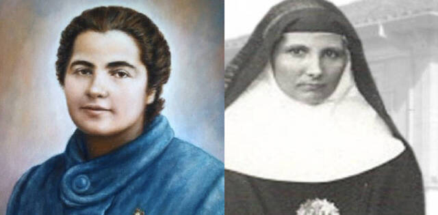 Ascensión Sánchez (a la izquierda), laica consagrada, y Vicenta Guilarte (a la derecha), de la Congregación de las Hijas de Jesús.