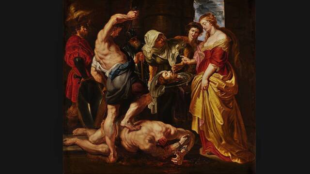 'La cabeza de San Juan Bautista entregada a Salomé' (c. 1610) de Pedro Pablo Rubens. 