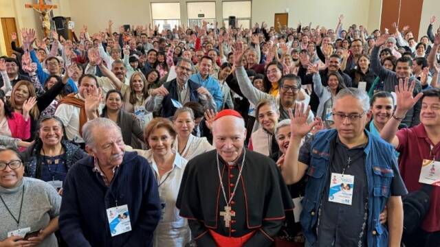 El Cardenal Carlos Aguiar Retes, en la la XXIII Asamblea Arquidiocesana de México.